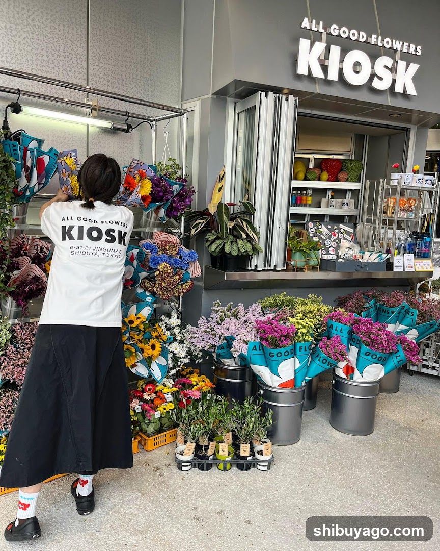 All Good Flowers Kiosk Exterior