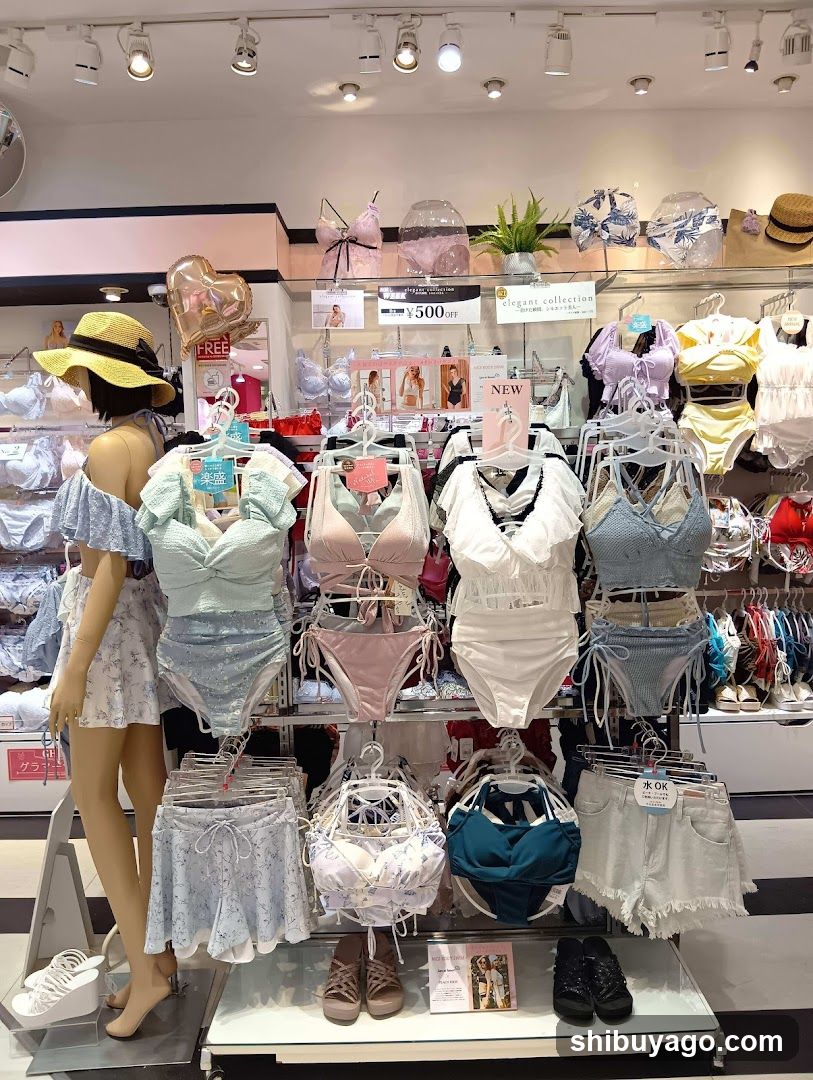 Bikini Display in Store
