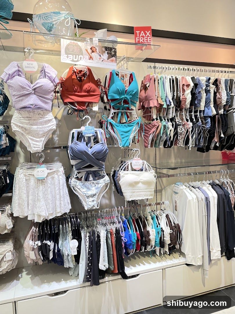 Bikini and lingerie display