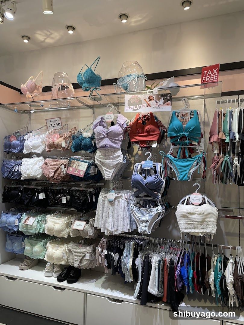 Bikini and lingerie display
