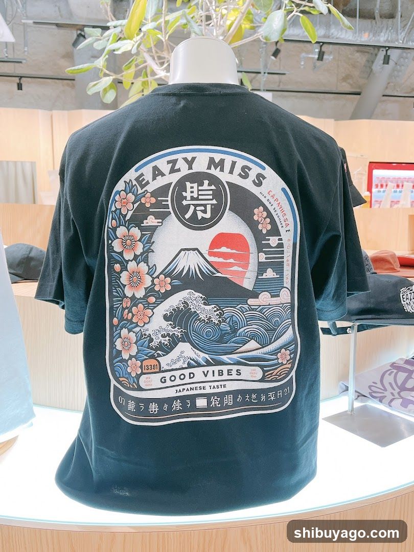 T-shirt with Japanese-inspired design