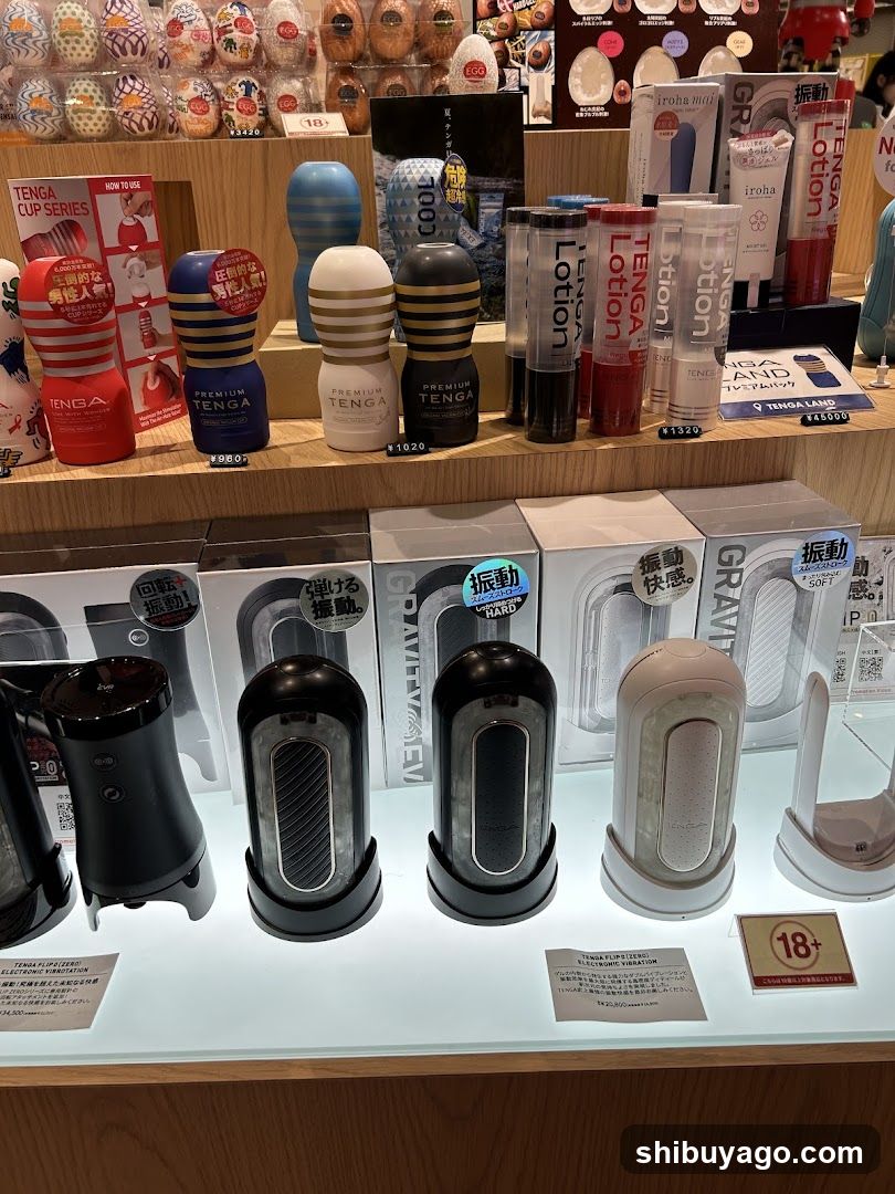 Tenga Adult Product Display