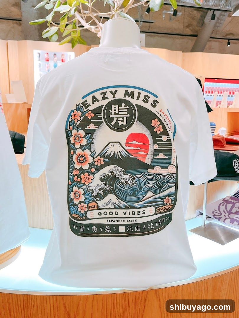 T-shirt with Japanese-inspired design