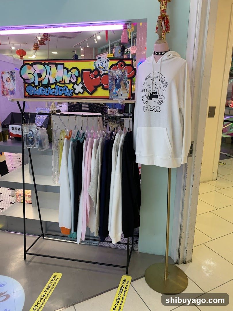 Spinns Shibuya109 Store Interior Display