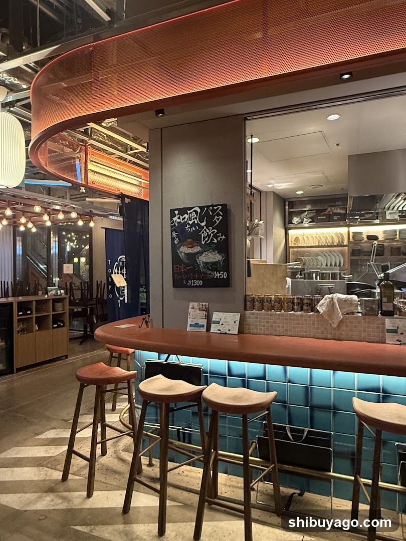 Restaurant Interior with Bar Counter