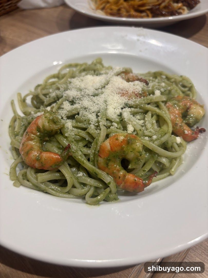 Pasta with Shrimp and Pesto