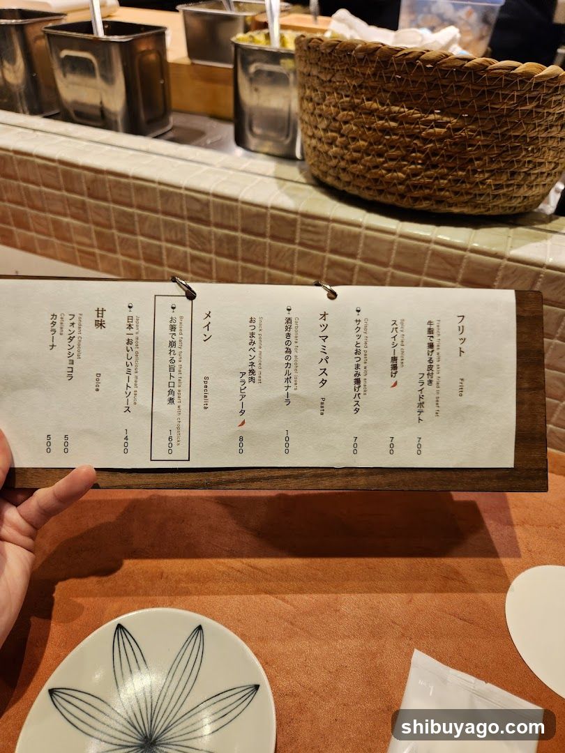 Japanese Menu Board