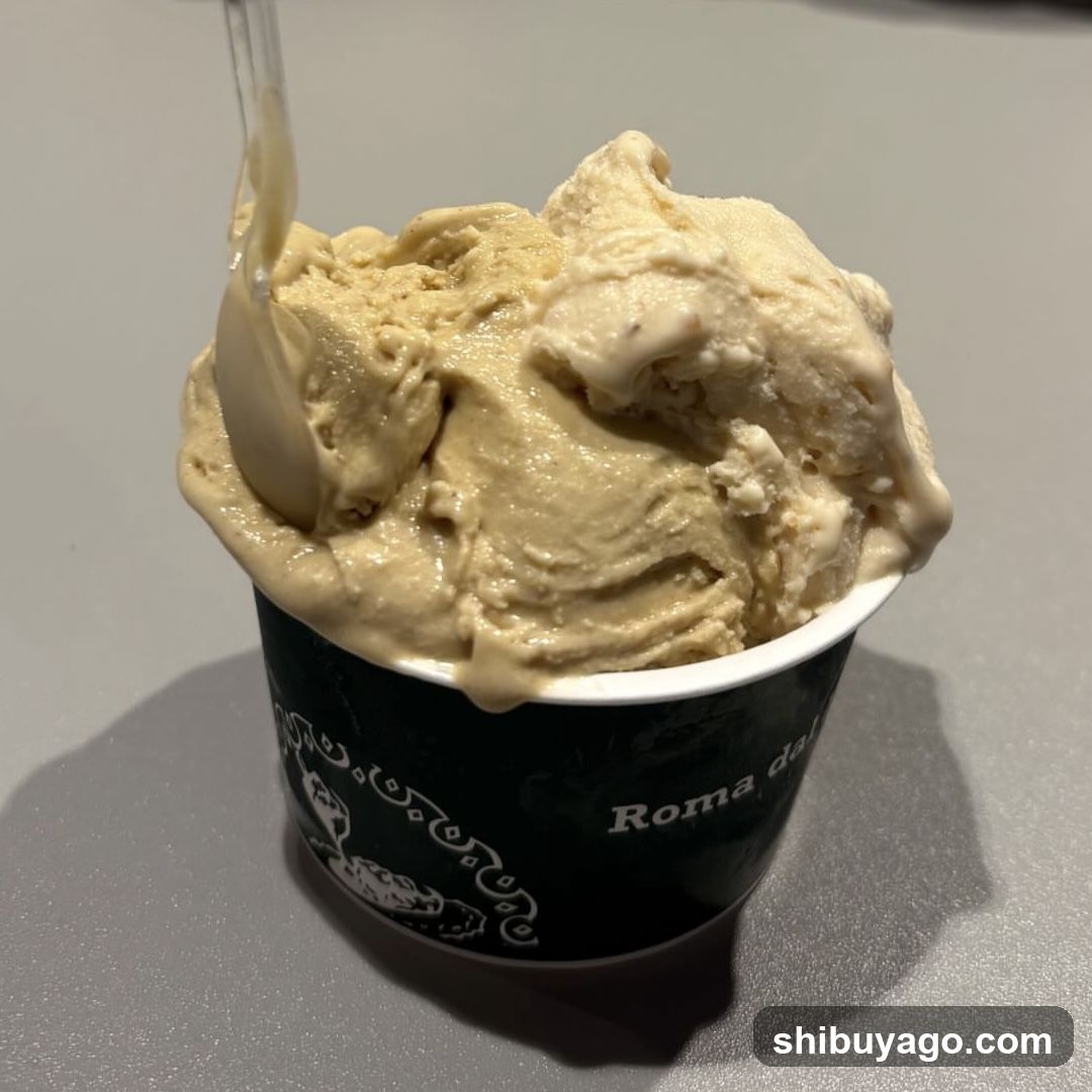 Gelato in a cup