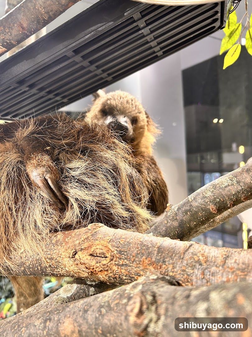 Sloth Resting on Branch