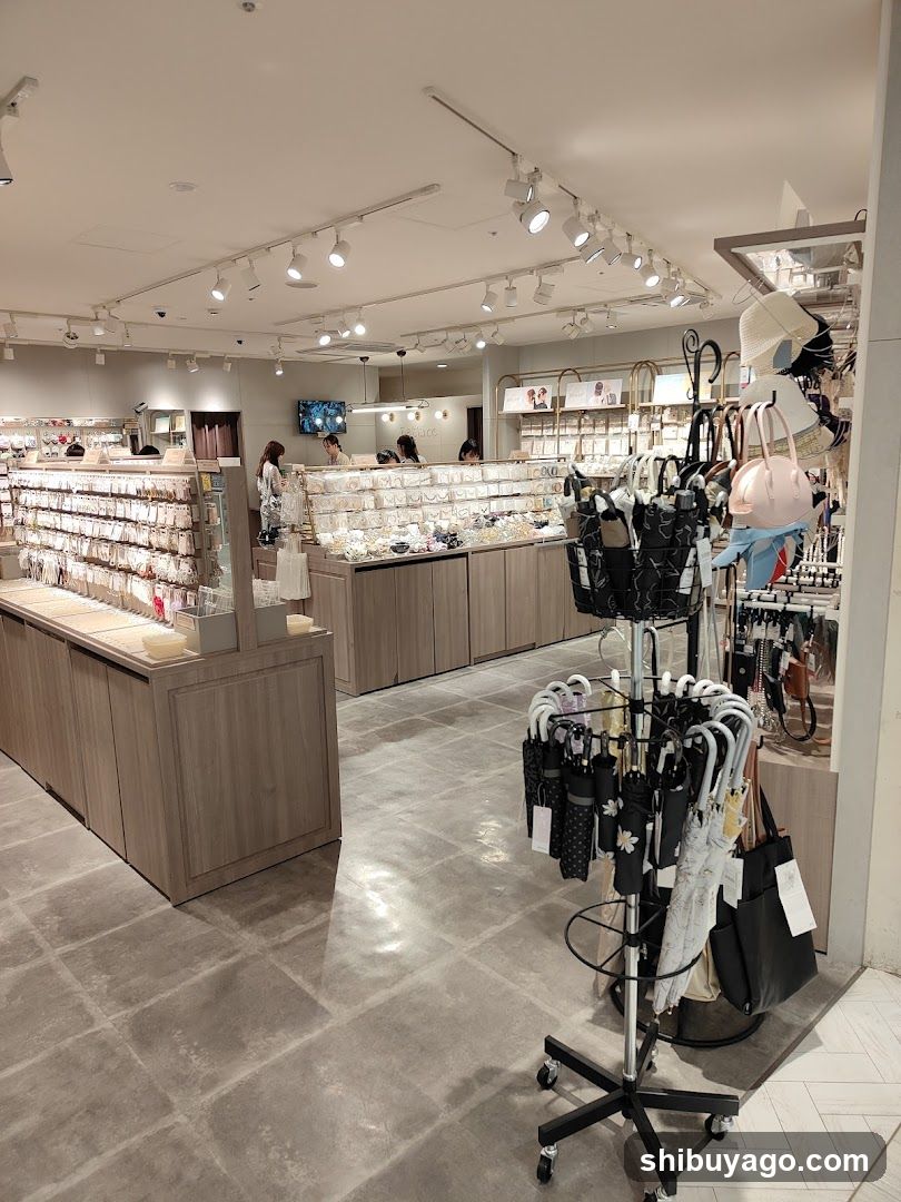 Interior of a retail store