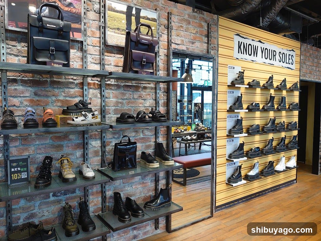 Shoe and Bag Display Store Interior