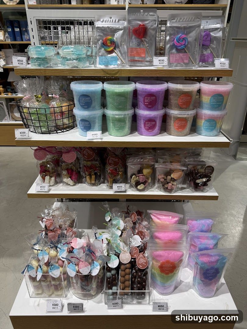 Candy and Scented Candle Display