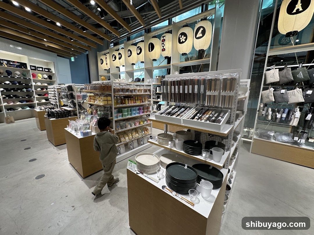 Interior of a Japanese home goods store