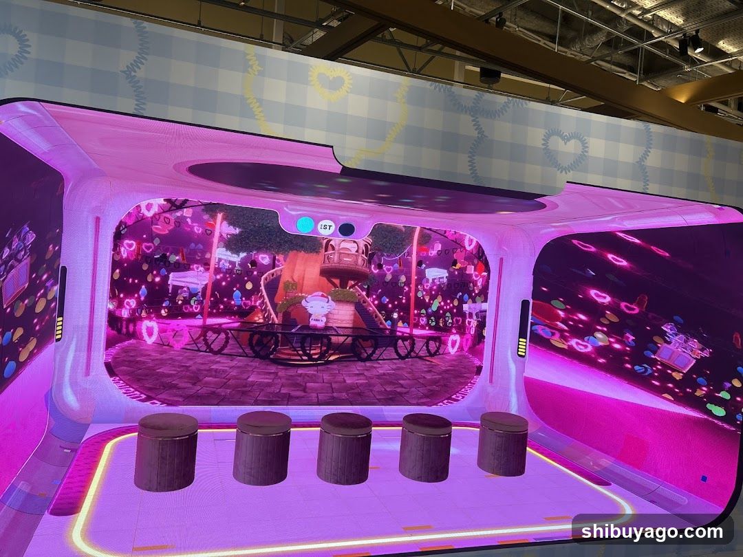 Vibrant Interactive Display Booth