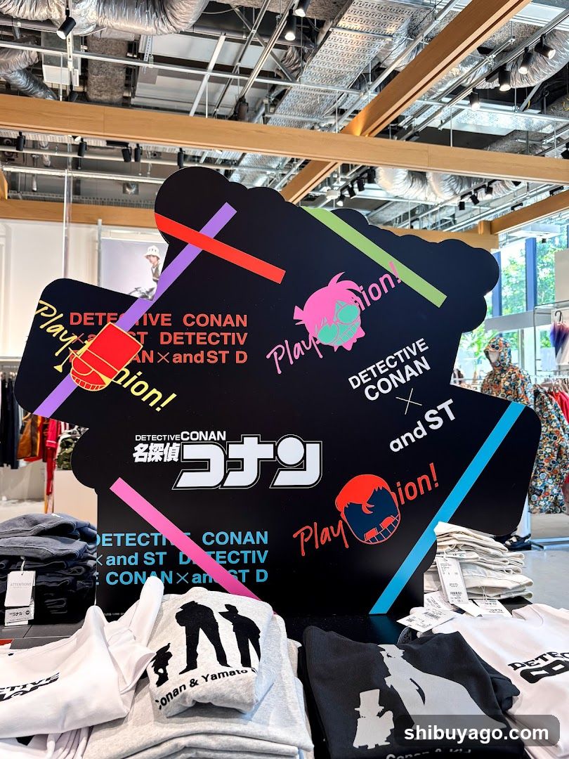 Detective Conan x and ST D Merchandise Display