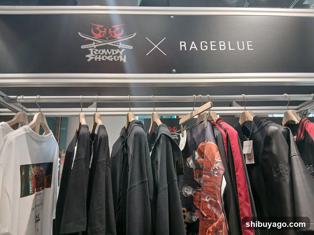 Rowdy Shogun x Rageblue Clothing Display