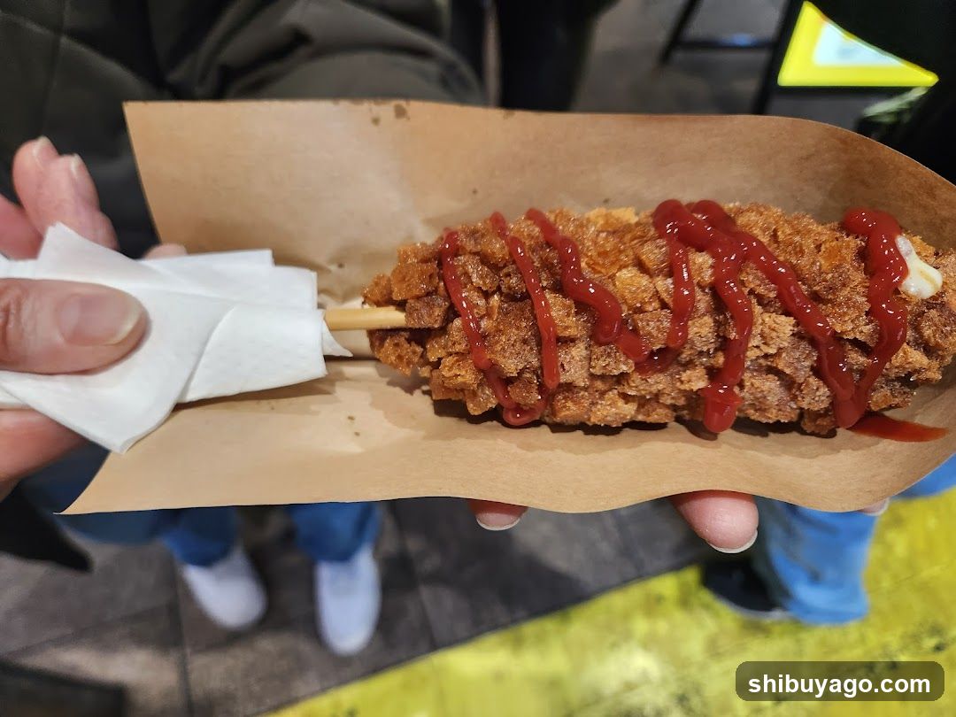 Corn Dog with Ketchup