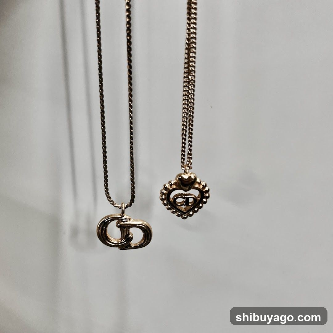 Gold Necklaces Display