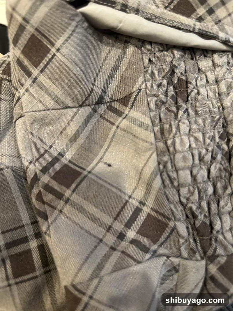 Plaid Fabric Detail