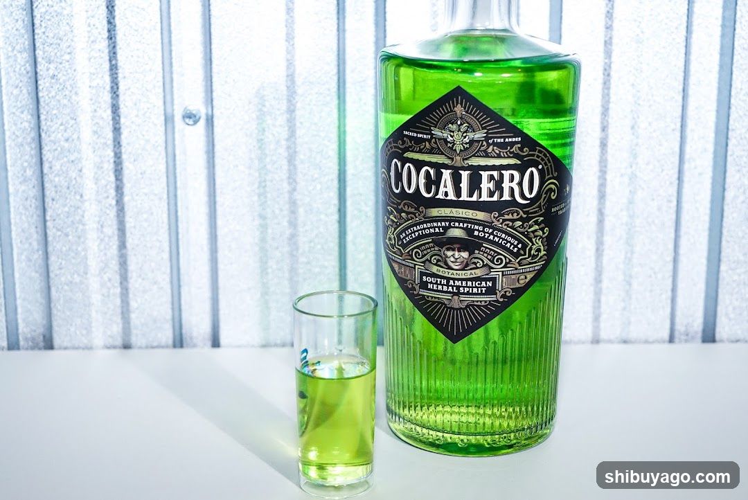 Cocalero Bottle and Shot Glass