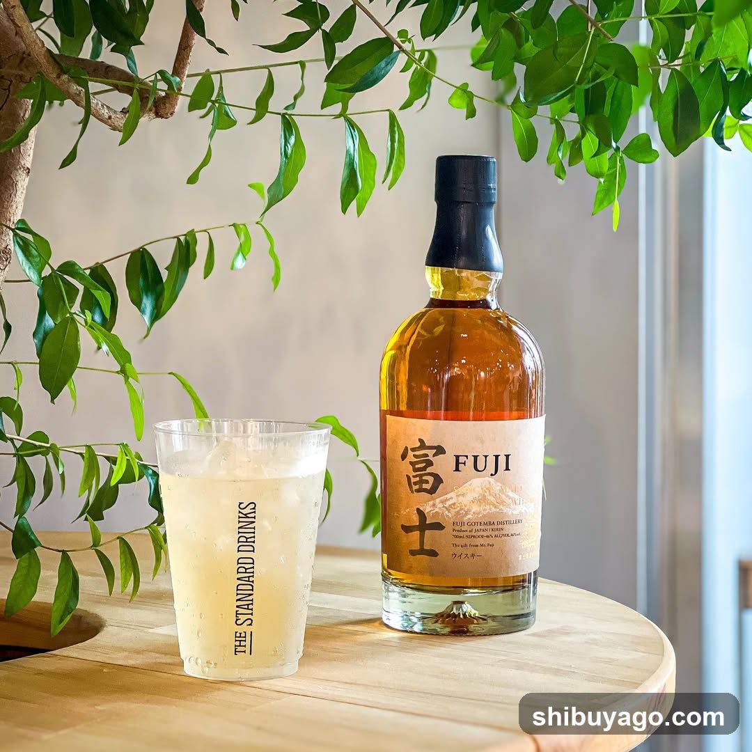 Fuji Whisky and Cocktail Setup