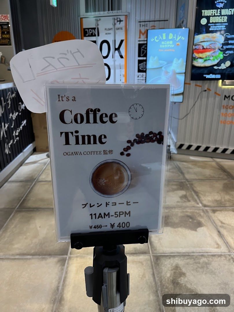 Coffee Shop Signage Display