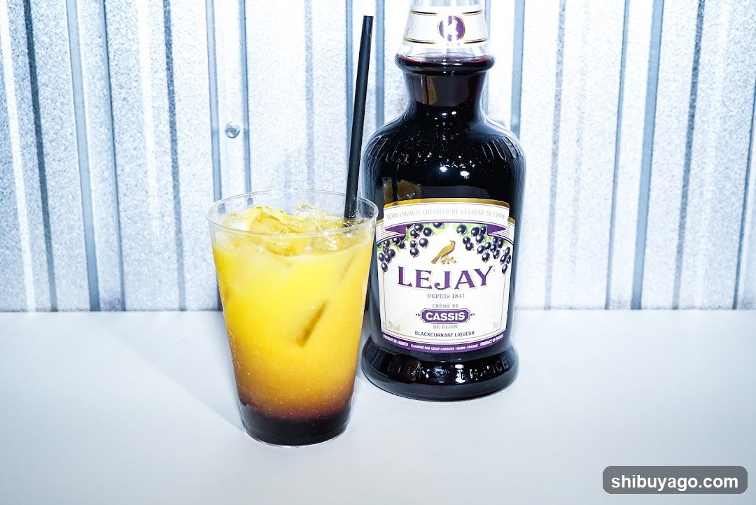 Lejay Cassis Liqueur and Cocktail