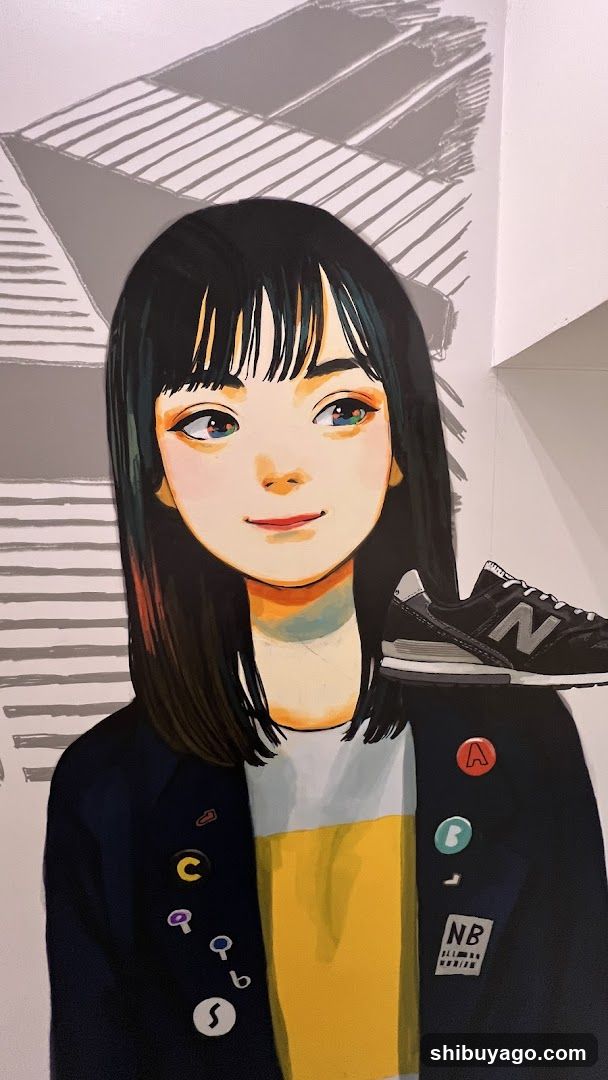 Anime-style portrait with shoe accessory
