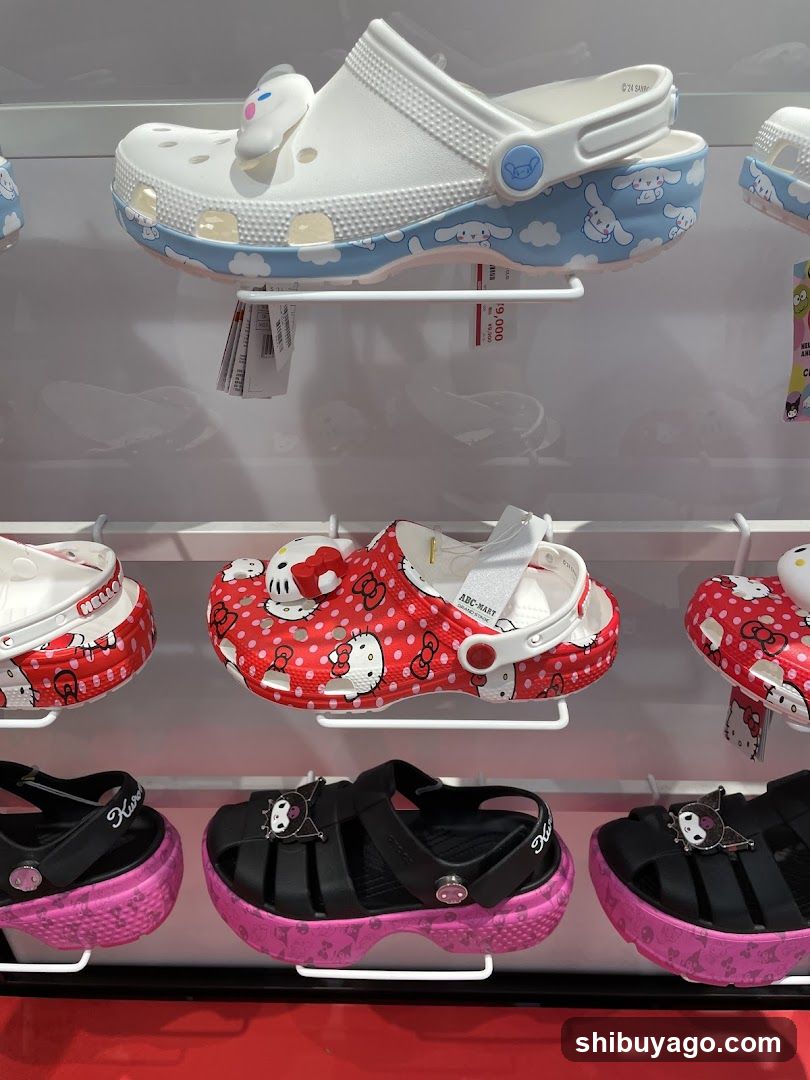 Cute Character Crocs Display