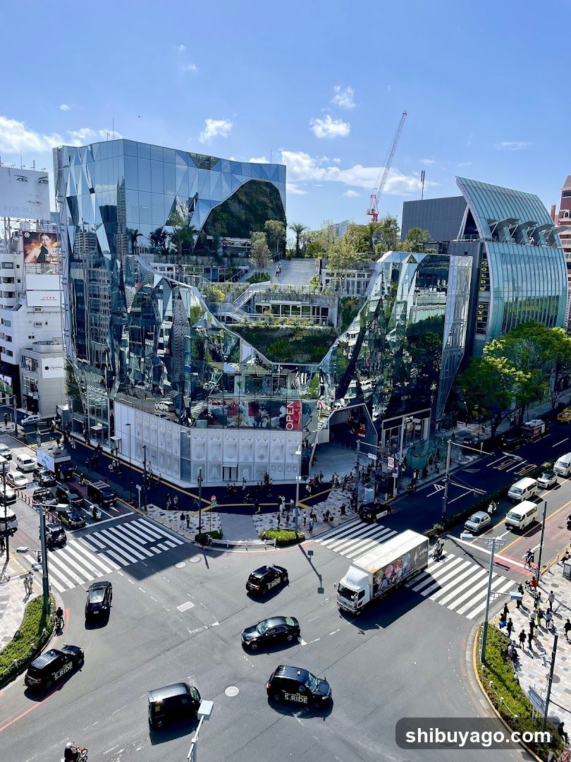Urban Intersection with Modern Architecture
