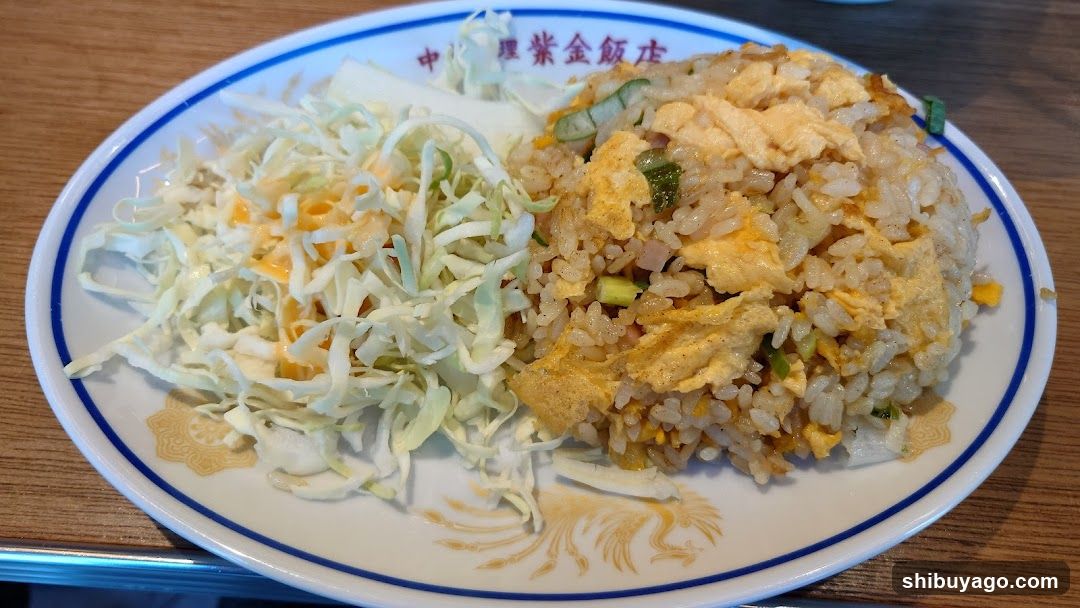 Fried Rice with Cabbage Salad