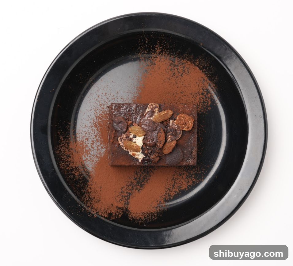 Chocolate Dessert with Cacao Dusting