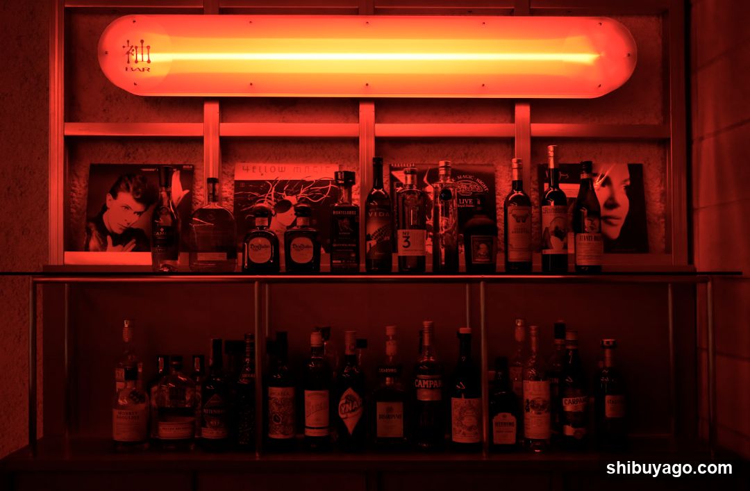 Bar Interior with Neon Signage