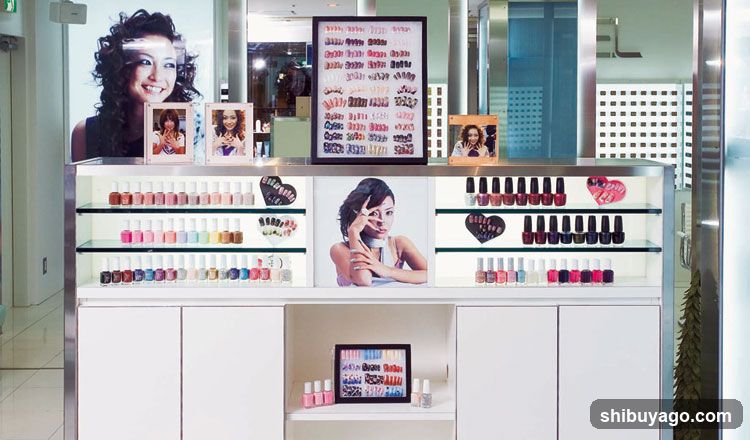 Nail Polish Display Counter