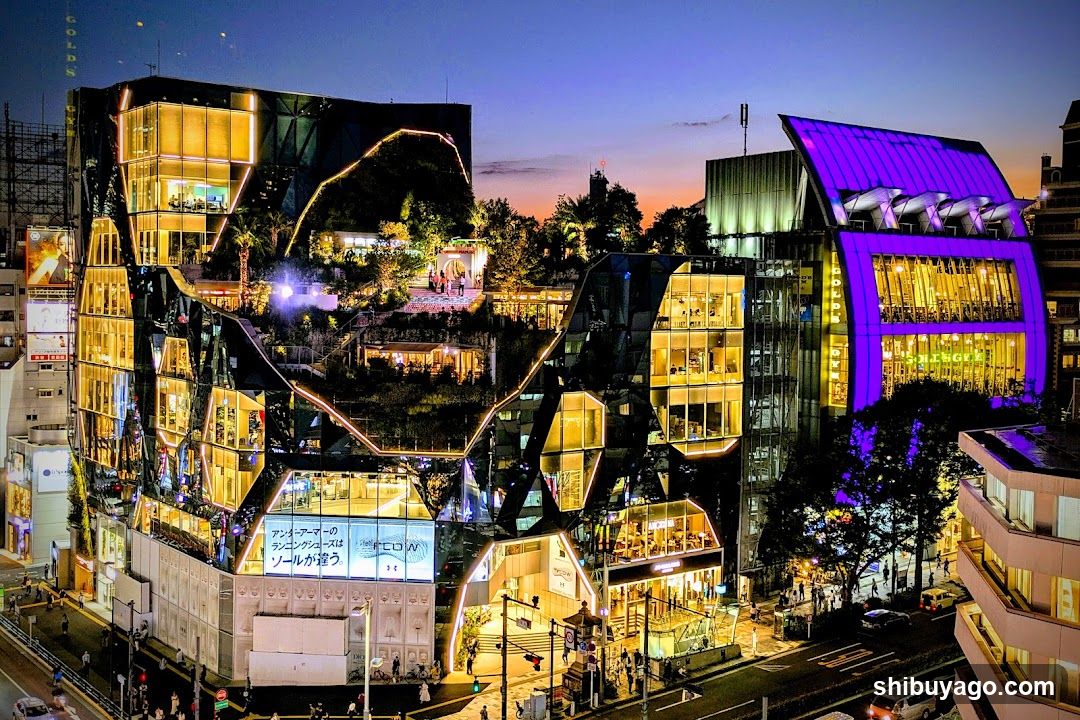 Night Cityscape with Illuminated Buildings