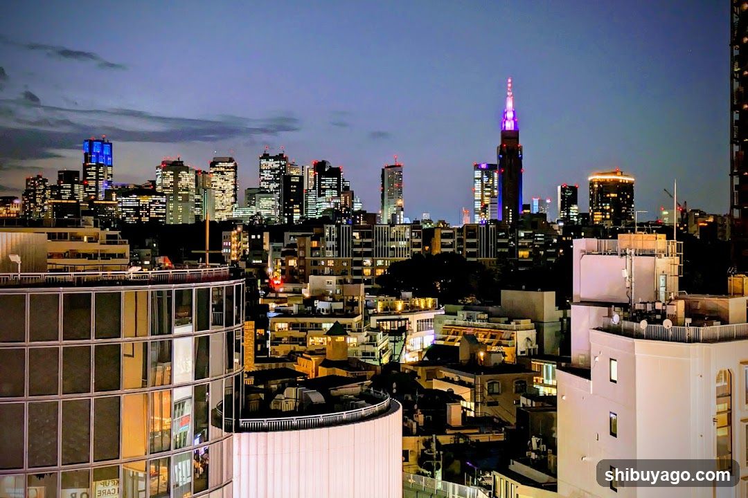 Cityscape at dusk