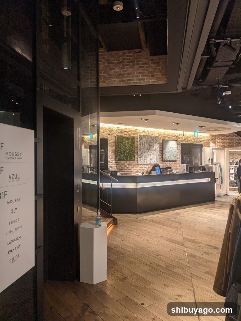 Interior of a modern retail space