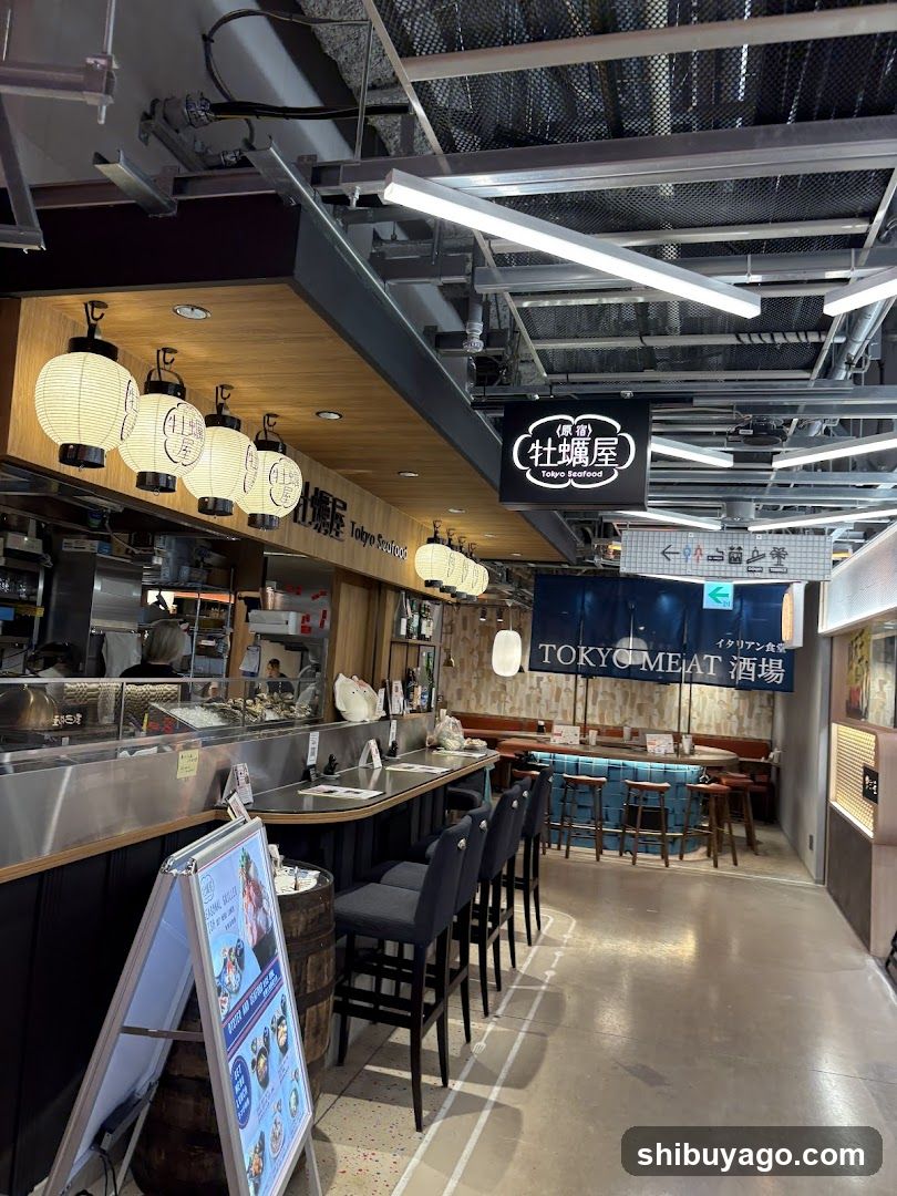 Restaurant Interior with Bar and Seating Area