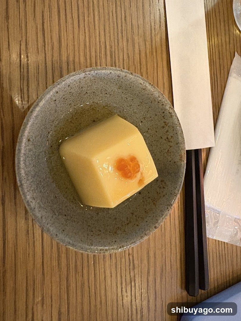 Dessert with Orange Topping