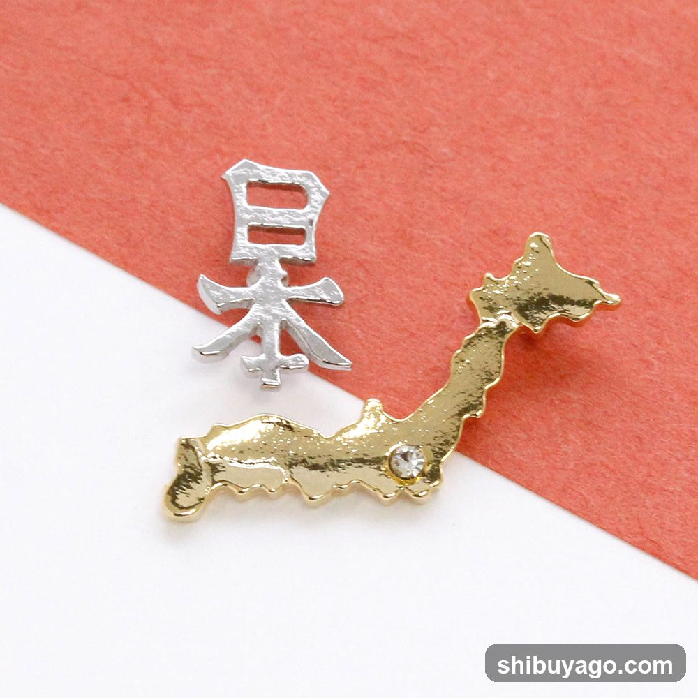 Japanese Map and Character Jewelry