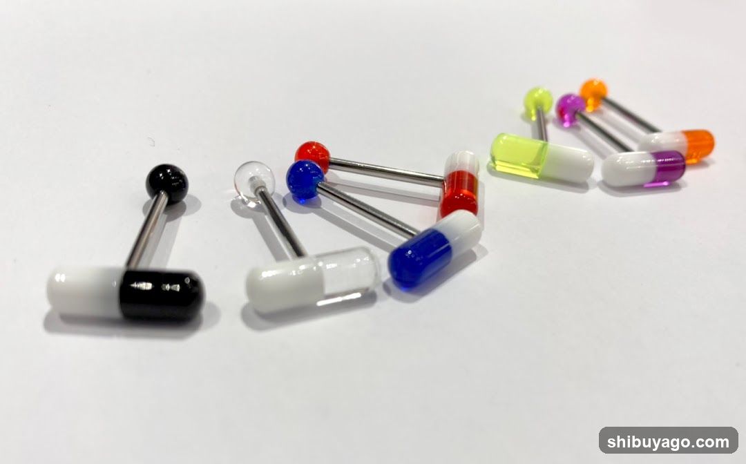 Colorful Capsule Pills on White Background