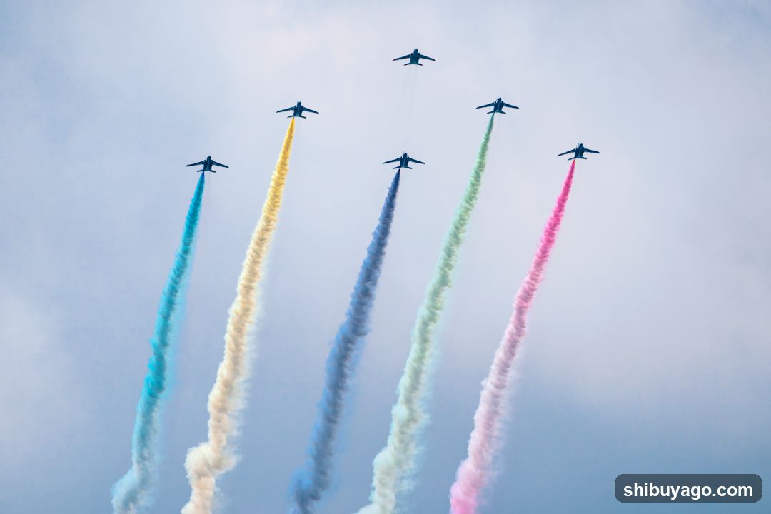 Colorful Jet Formation Flight