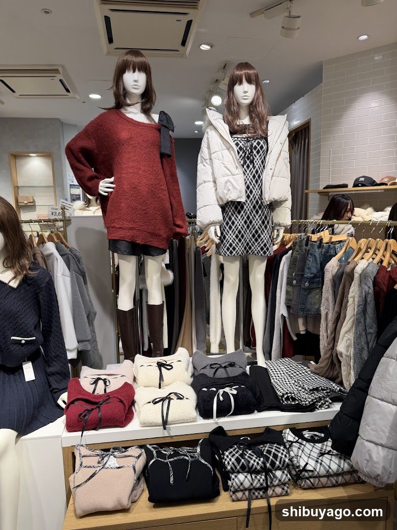 Clothing Store Interior Display