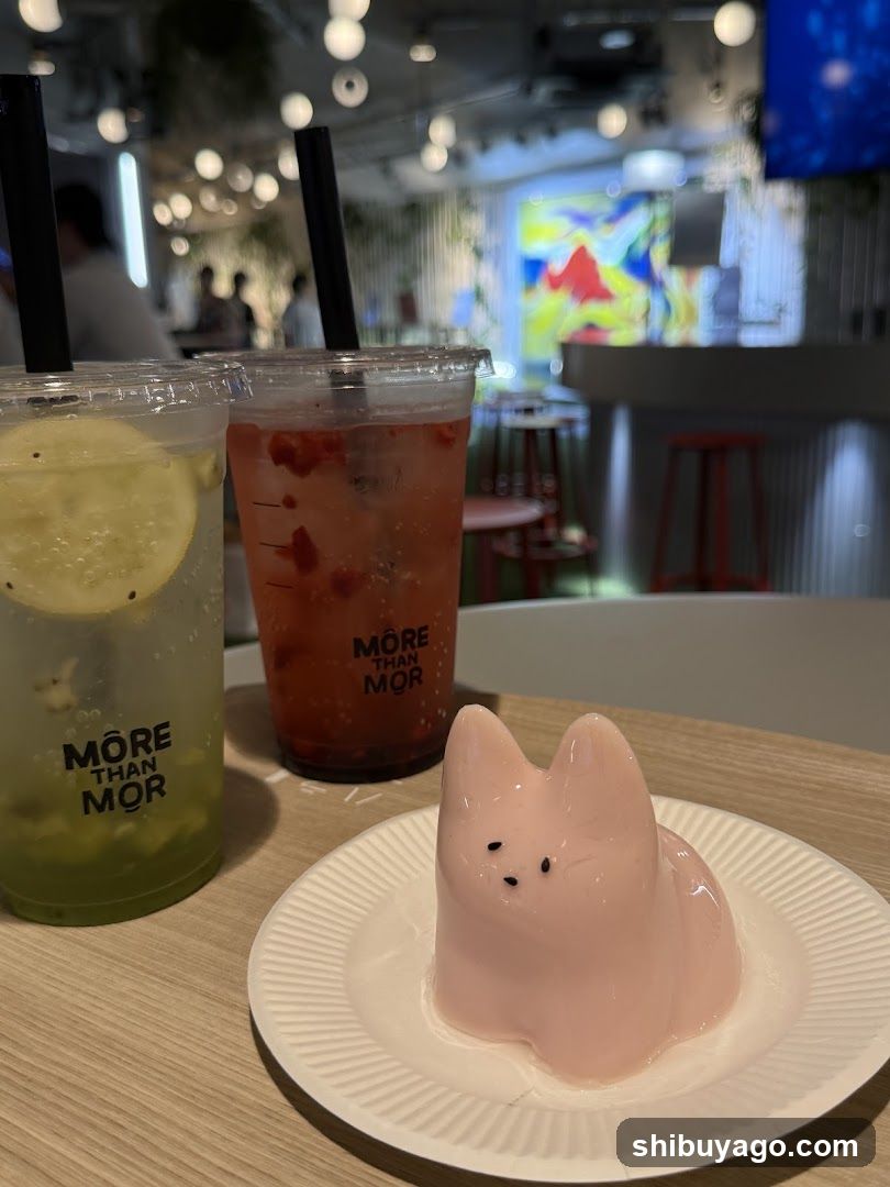 Cafe Interior with Dessert and Drinks