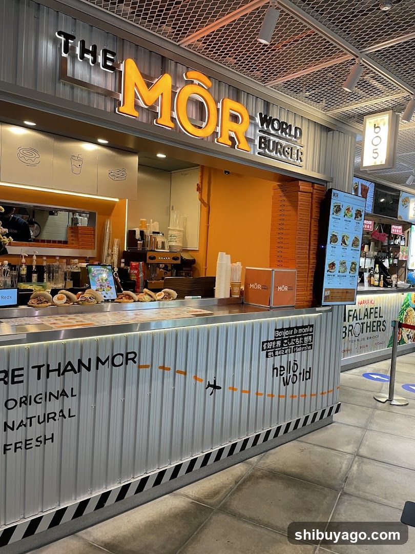 The MOR World Burger Shop Interior