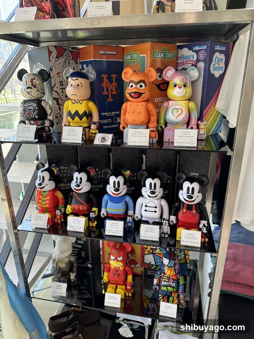 Bearbrick and Merchandise Display