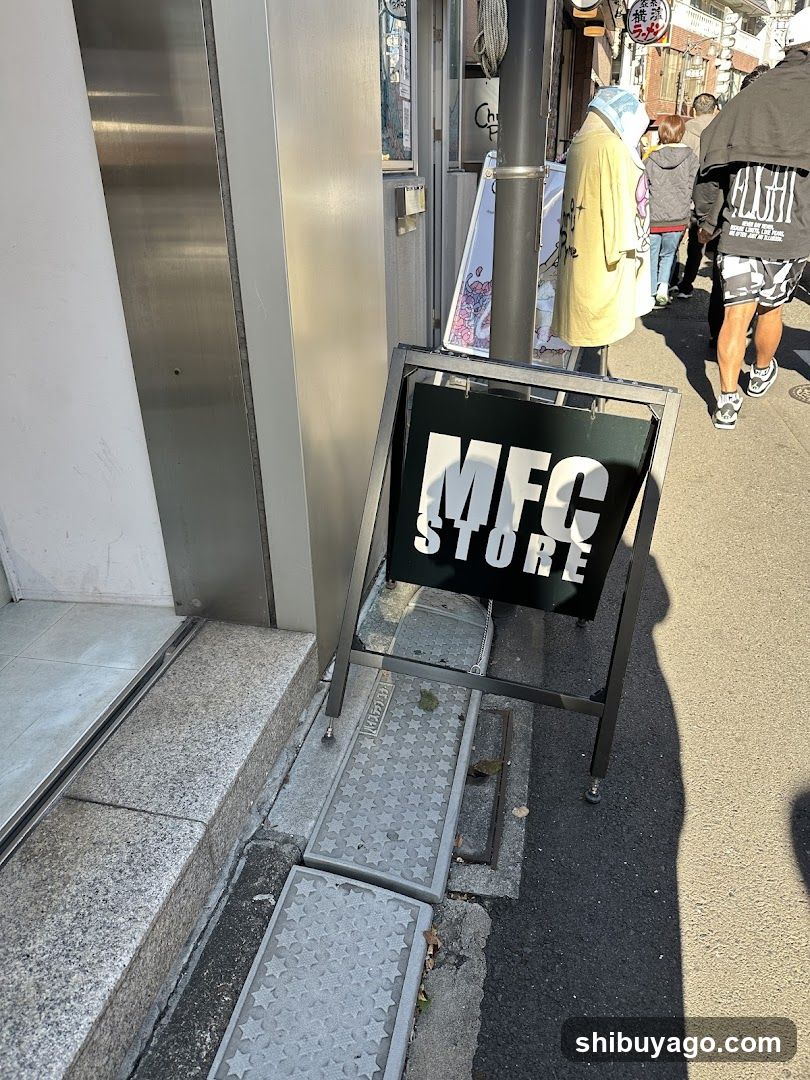 Street Scene with Store Signage