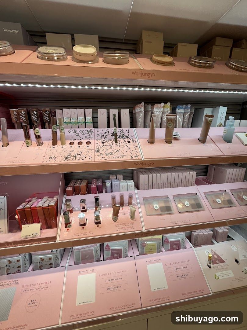 Wanjungyo Cosmetics Display
