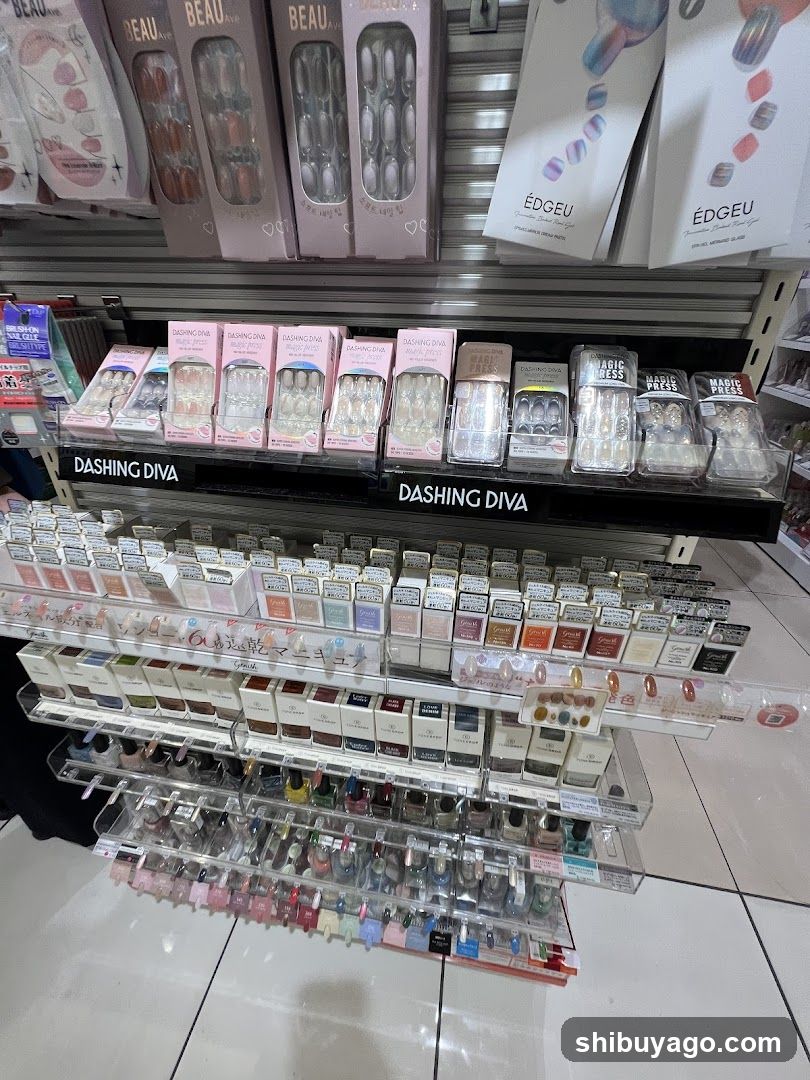 Nail Polish and Artificial Nails Display
