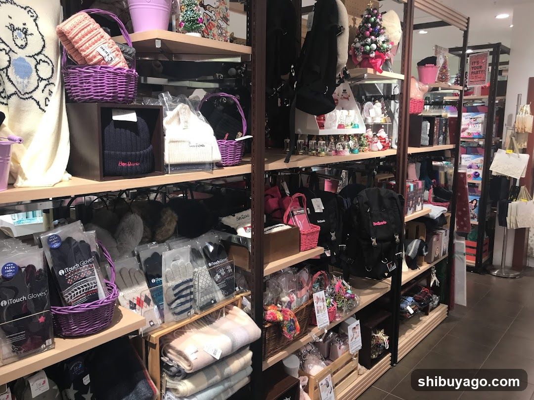 Winter Accessories Store Interior